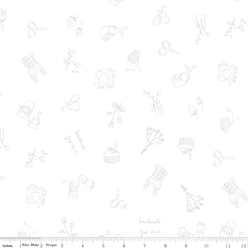 Lights On Sew Time Yardage by Riley Blake Designers for Riley Blake Designs