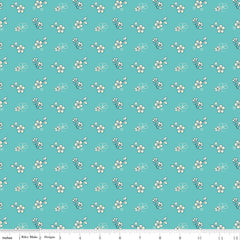 Feed My Soul Sky Tossed Floral Yardage by Sandy Gervais for Riley Blake Designs