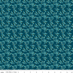 Feed My Soul Navy Leaves Yardage by Sandy Gervais for Riley Blake Designs