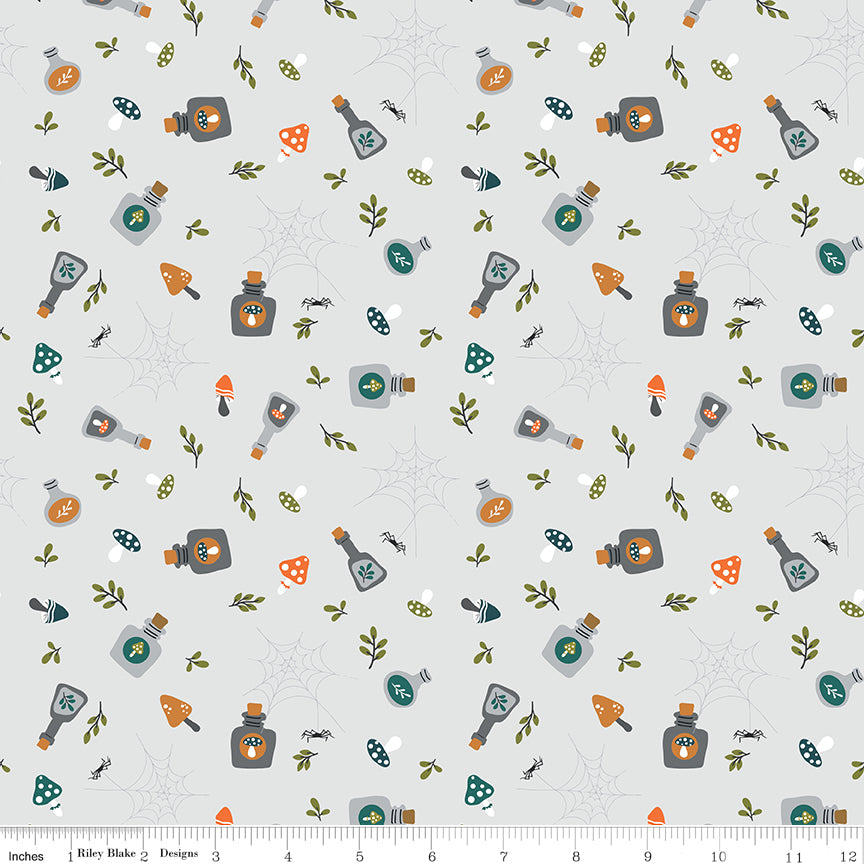 Little Witch Smoke Potions Yardage by Jennifer Long for Riley Blake Designs