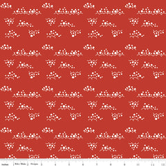 Christmas Is In Town Red Snowballs Yardage by Sandy Gervais for Riley Blake Designs