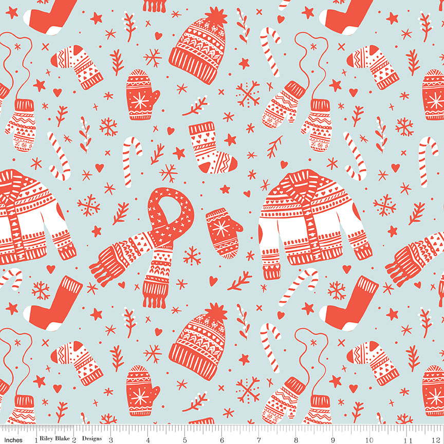 Ski Hill Powder Main Yardage by Corinne Wells for Riley Blake Designs