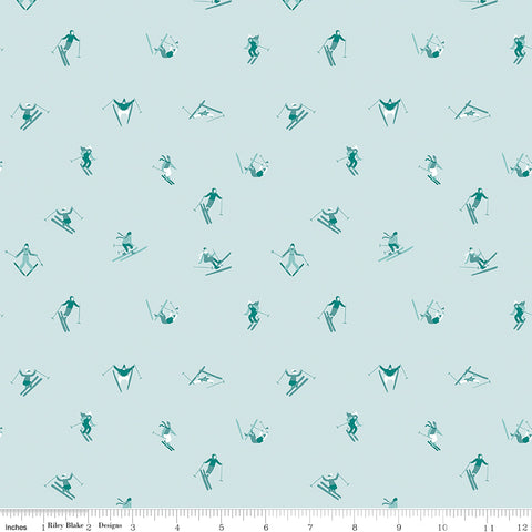 Ski Hill Powder Skiers Yardage by Corinne Wells for Riley Blake Designs