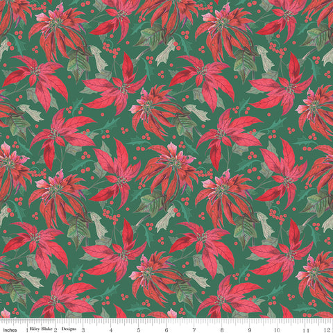 Merry Little Christmas Green Main Yardage by My Mind's Eye for Riley Blake Designs