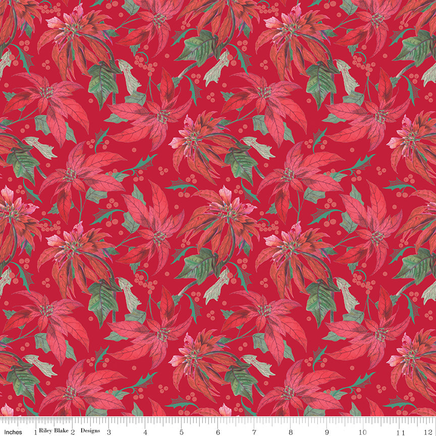 Merry Little Christmas Red Main Yardage by My Mind's Eye for Riley Blake Designs