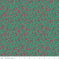 Merry Little Christmas Pine Holly Yardage by My Mind's Eye for Riley Blake Designs