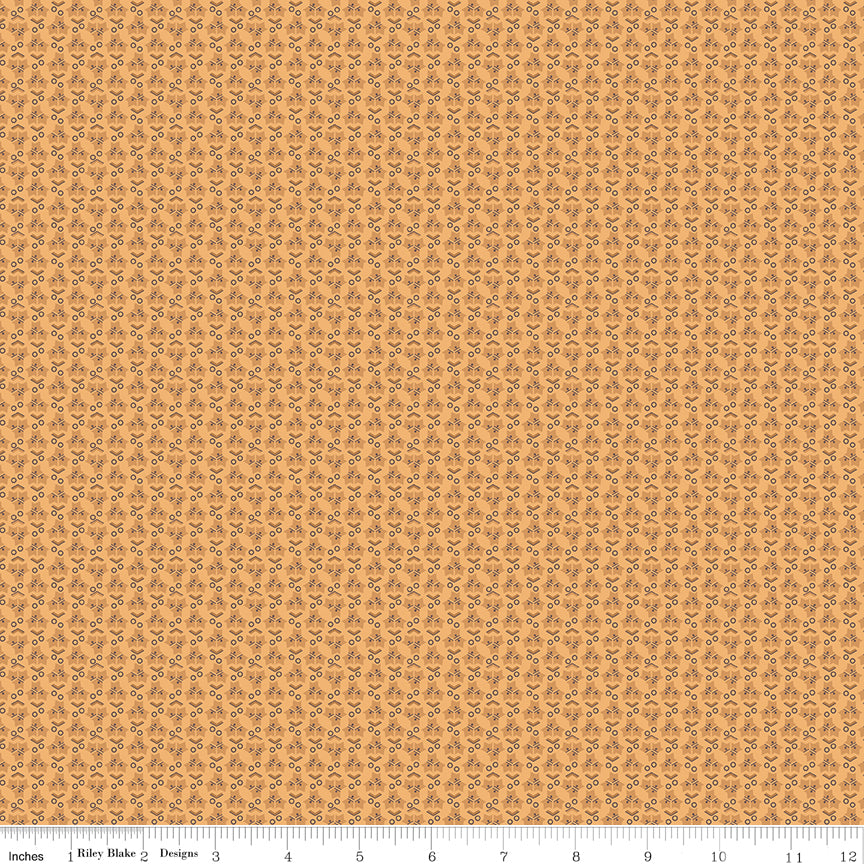 Home Town Holiday Marigold Ivy Yardage by Lori Holt for Riley Blake Designs