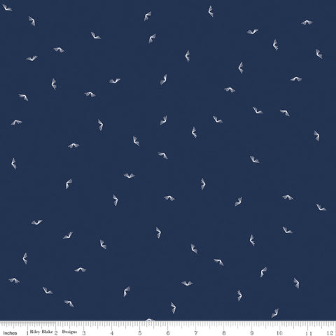 Between The Pages Navy Open Book Yardage by Fran Gulick for Riley Blake Designs