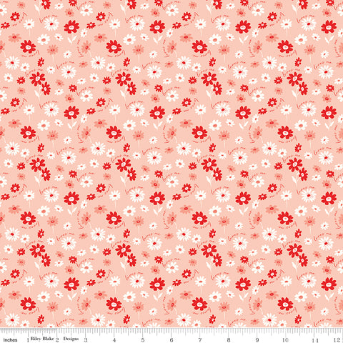 You & Me Pink Loves Me Yardage by Sandy Gervais for Riley Blake Designs