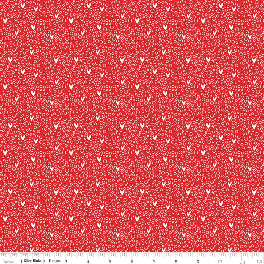 You & Me Red Dots Yardage by Sandy Gervais for Riley Blake Designs