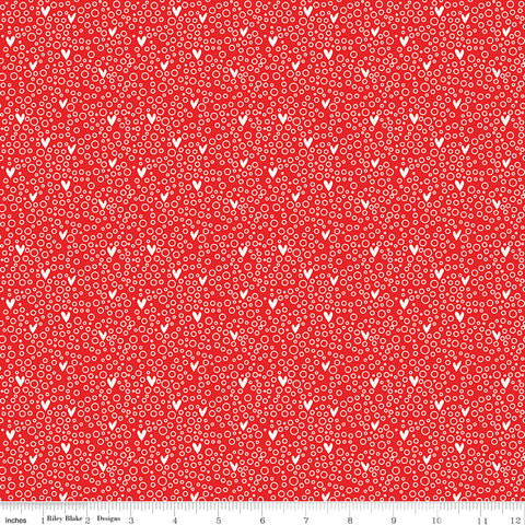 You & Me Red Dots Yardage by Sandy Gervais for Riley Blake Designs