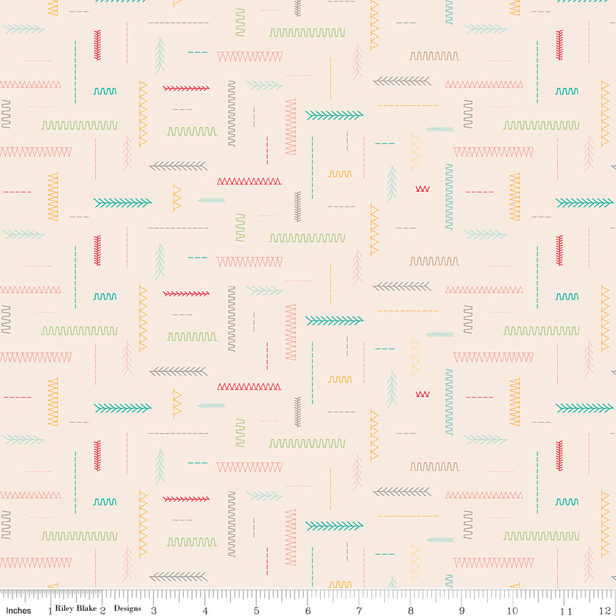 Hush Hush 4 Stitches Yardage by Riley Blake Designers for Riley Blake Designs