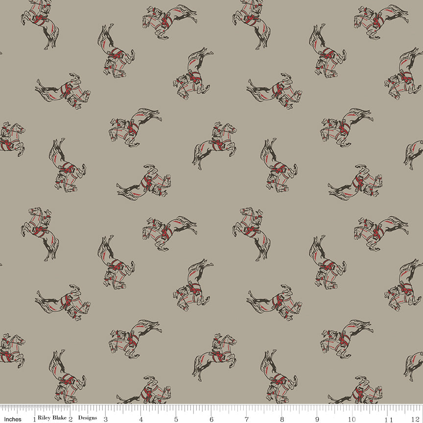 Cowboys Khaki Cowboy Yardage by Echo Park Paper Co. for Riley Blake Designs