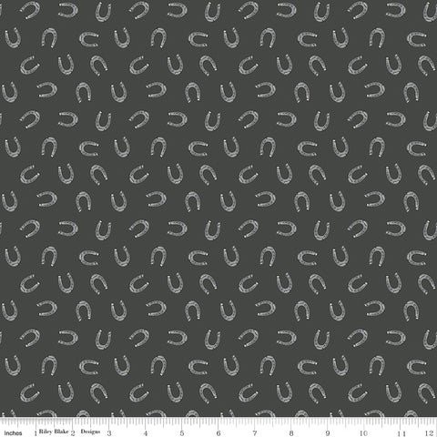 Cowboys Graphite Horseshoes Yardage by Echo Park Paper Co. for Riley Blake Designs