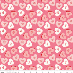 Sweetheart Hot Pink Main Yardage by My Mind's Eye for Riley Blake Designs