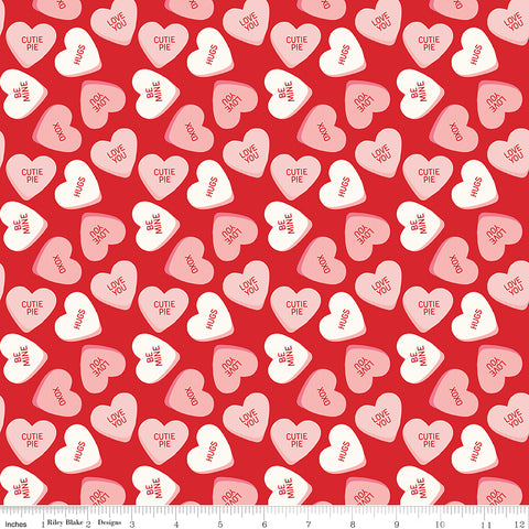 Sweetheart Red Main Yardage by My Mind's Eye for Riley Blake Designs