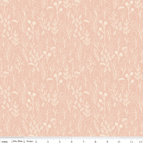 Blush 'N Butterscotch Blush Outlines Yardage by Simple Simon & Co. for Riley Blake Designs