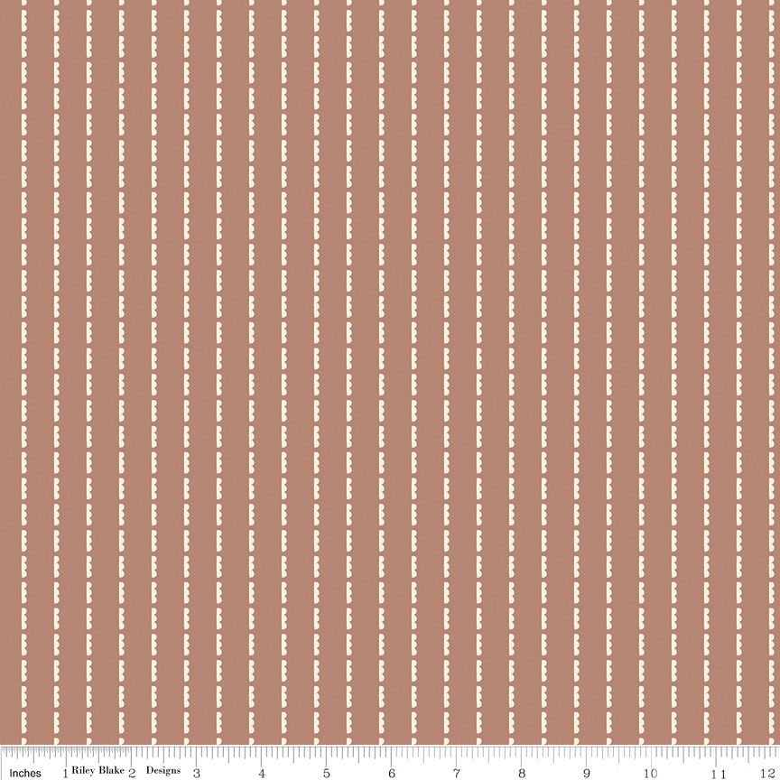 Blush 'N Butterscotch Dusty Rose Clouds Yardage by Simple Simon & Co. for Riley Blake Designs