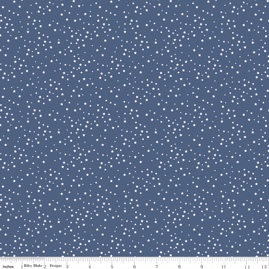 Stars and Stripes Forever Blue Stars Yardage by Lori Whitlock for Riley Blake Designs