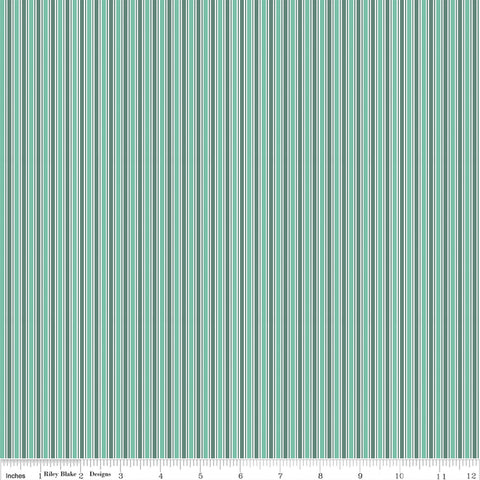Berry Market Sea Glass Stripes Yardage by Beverly McCullough for Riley Blake Designs