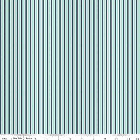 Berry Market Songbird Stripes Yardage by Beverly McCullough for Riley Blake Designs