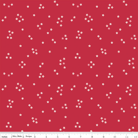 Berry Market Red Flowers Yardage by Beverly McCullough for Riley Blake Designs