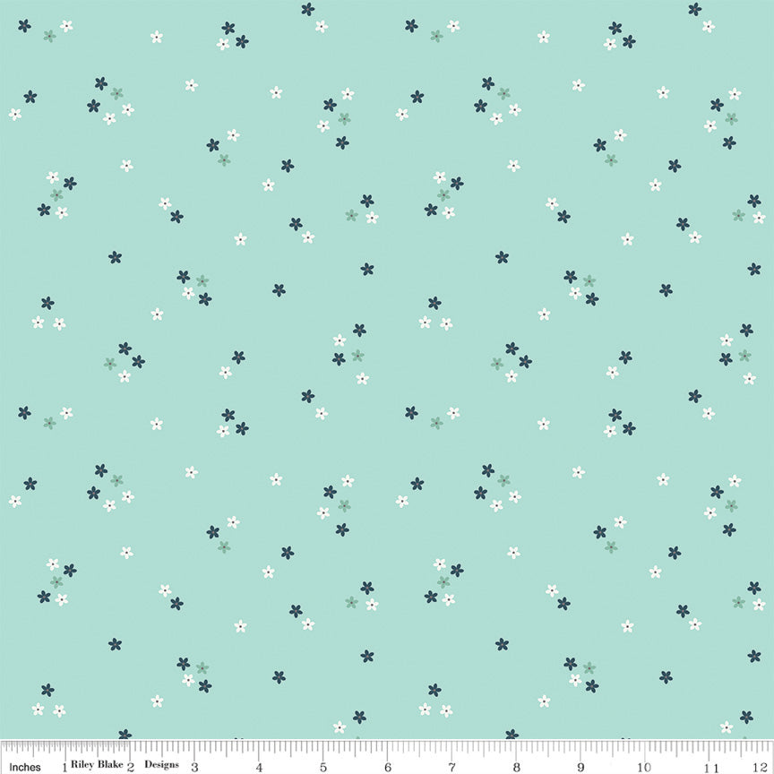 Berry Market Songbird Flowers Yardage by Beverly McCullough for Riley Blake Designs