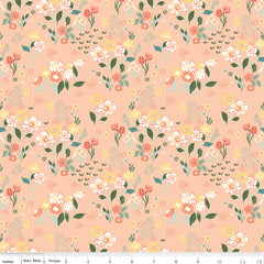 New Beginnings Blush Floral Yardage by Sandy Gervais for Riley Blake Designs