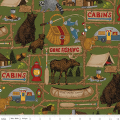 Pine Grove Green Main Yardage by RBD Designers for Riley Blake Designs