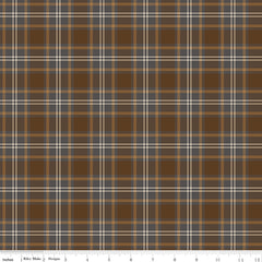 Pine Grove Brown Plaid Yardage by RBD Designers for Riley Blake Designs