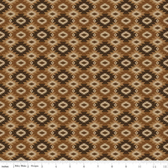 Pine Grove Brown Geometric Yardage by RBD Designers for Riley Blake Designs
