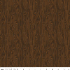 Pine Grove Brown Woodgrain Yardage by RBD Designers for Riley Blake Designs