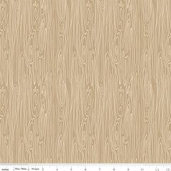 Pine Grove Tan Woodgrain Yardage by RBD Designers for Riley Blake Designs