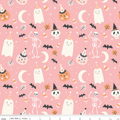 Hey Pumpkin Pink Main Yardage by My Mind's Eye for Riley Blake Designs