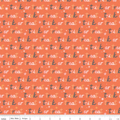 Hey Pumpkin Orange Trick Or Treat Yardage by My Mind's Eye for Riley Blake Designs