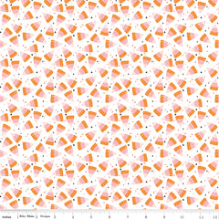 Hey Pumpkin White Corn Candy Yardage by My Mind's Eye for Riley Blake Designs