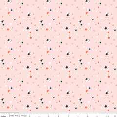 Hey Pumpkin Blush Stars Yardage by My Mind's Eye for Riley Blake Designs