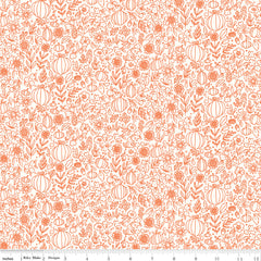 Happy Fall Days Cloud Floral Outline Yardage by Kelsey Carlson for Riley Blake Designs
