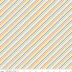 Happy Fall Days Multi Stripes Yardage by Kelsey Carlson for Riley Blake Designs