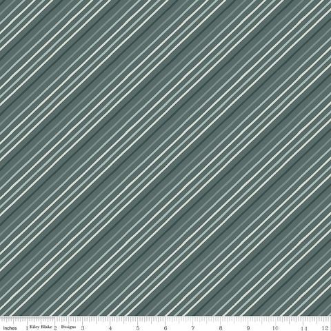 Happy Fall Days Stone Stripes Yardage by Kelsey Carlson for Riley Blake Designs