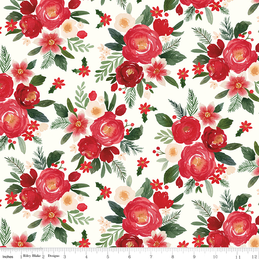Charming Christmas Cloud Main Yardage by Kelsey Carlson for Riley Blake Designs