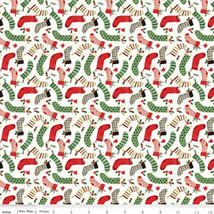 Charming Christmas Cloud Stockings Yardage by Kelsey Carlson for Riley Blake Designs