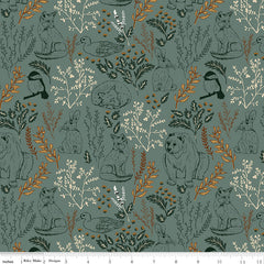 Let's Wander Teal Main Yardage by Casey Cometti for Riley Blake Designs