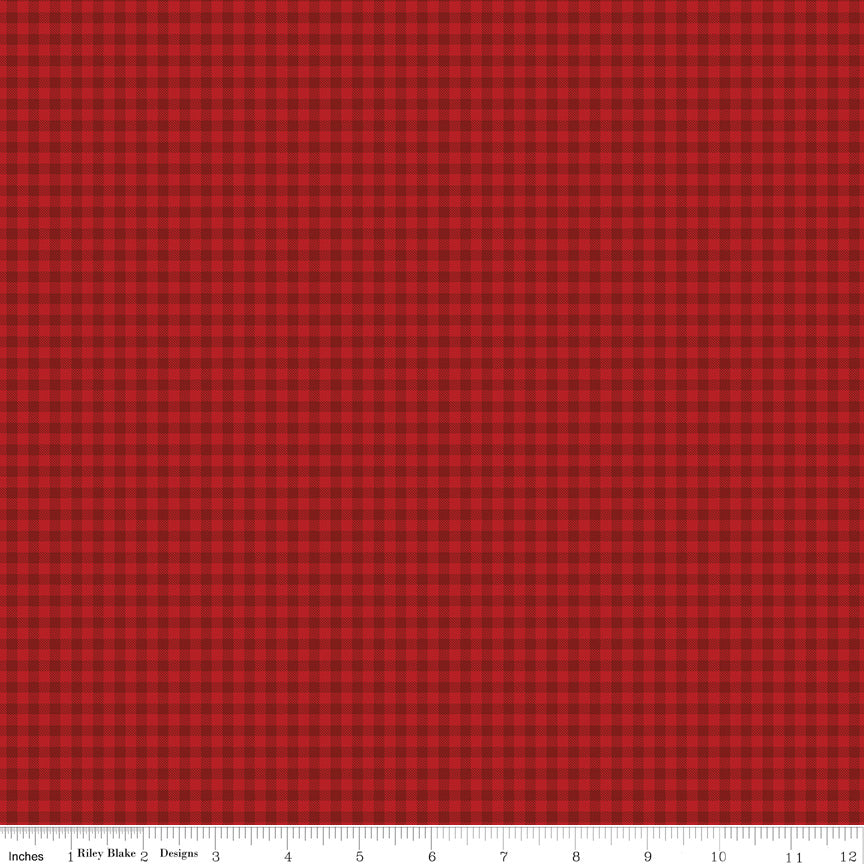 Sew In Love Red Gingham Yardage by Dani Mogstad for Riley Blake Designs