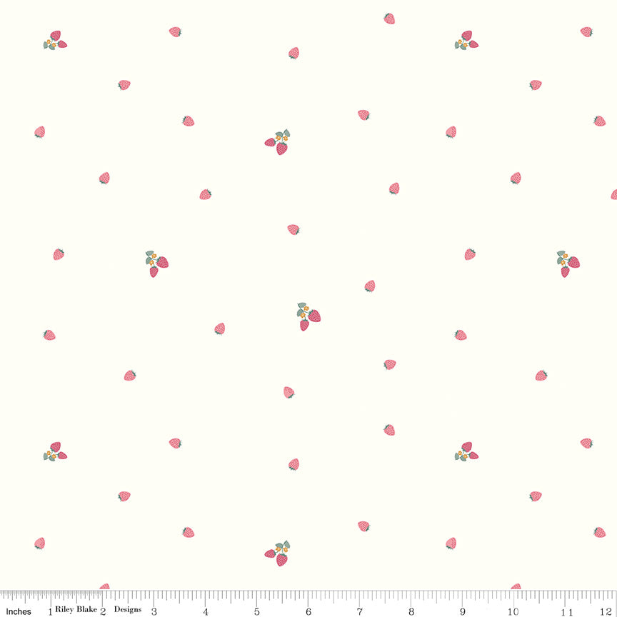 Hush Hush 5 Bitty Berries Yardage by Riley Blake Designers for Riley Blake Designs