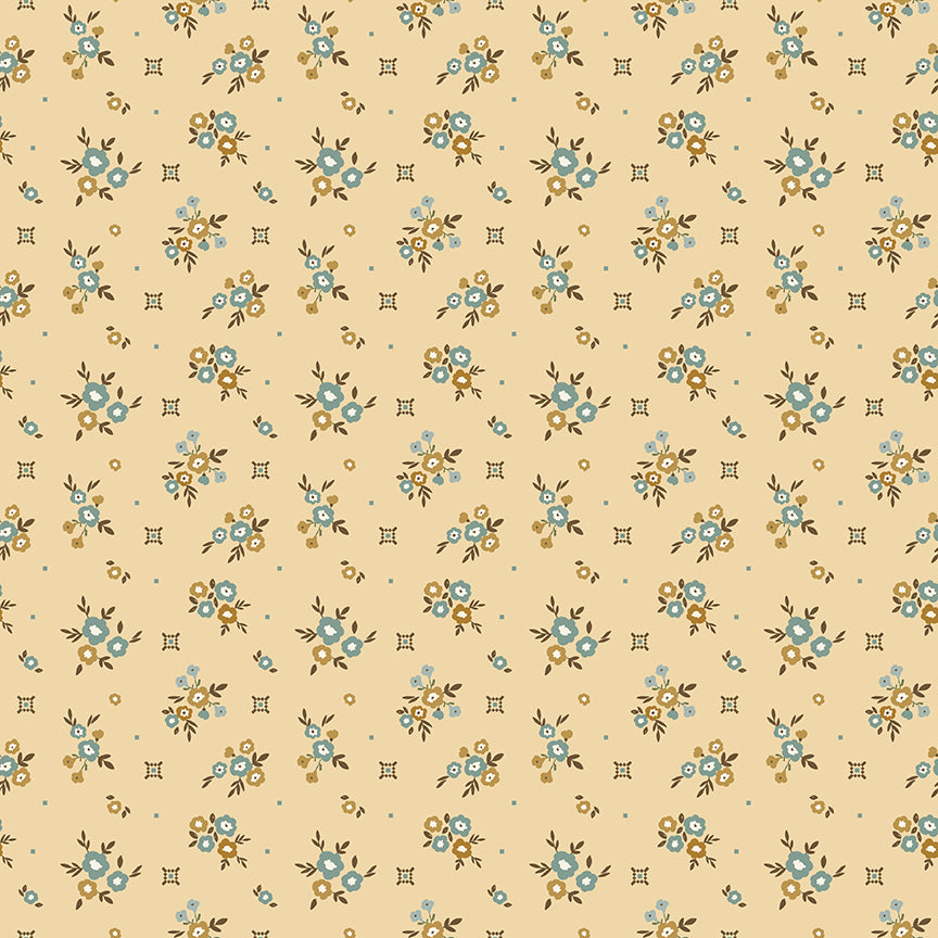 Renew by Gervais Yellow Floral Yardage by Sandy Gervais for Riley Blake Designs