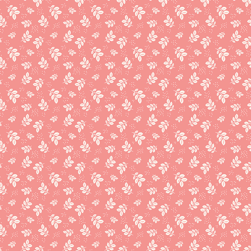 Renew by Gervais Coral Leaves Yardage by Sandy Gervais for Riley Blake Designs