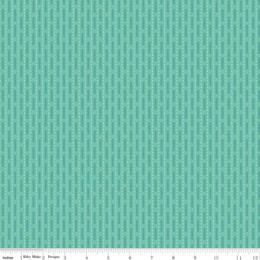 Baked With Love Sea Glass Dish Towel Yardage by Lori Holt for Riley Blake Designs