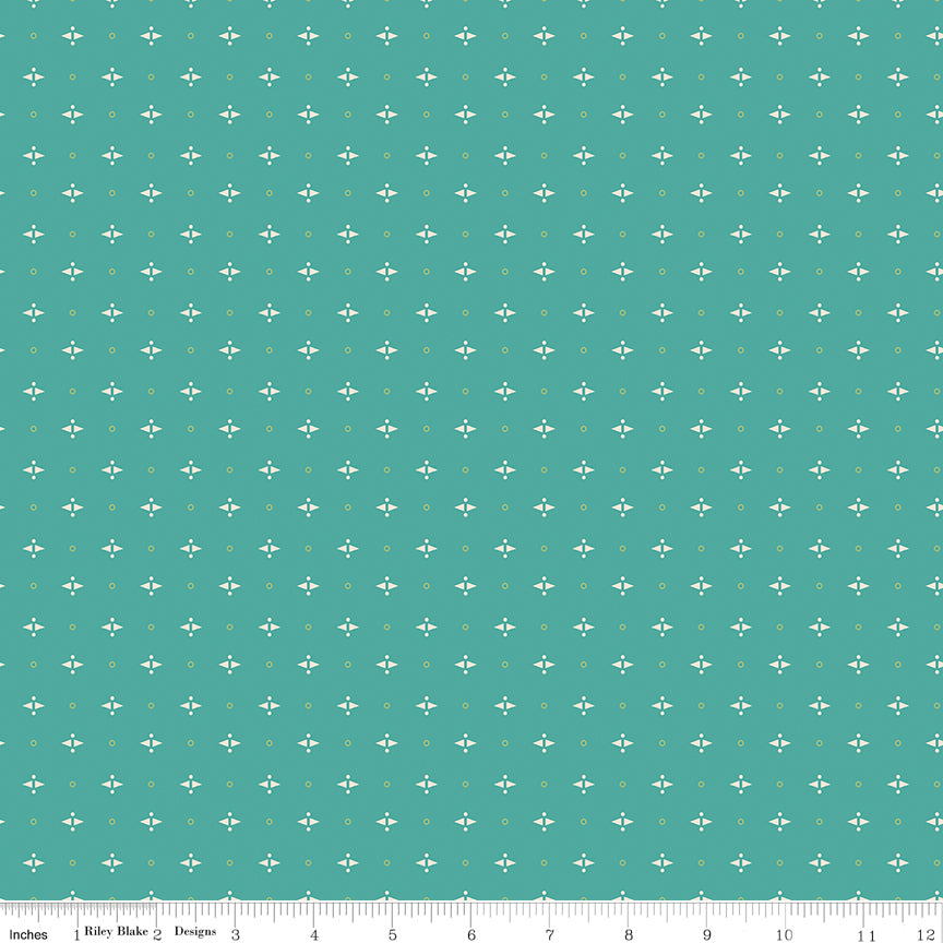 Baked With Love Rainforest Pie Yardage by Lori Holt for Riley Blake Designs