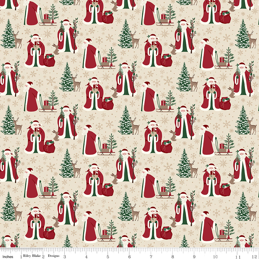 Christmas Time Linen Main Yardage by Dani Mogstad for Riley Blake Designs